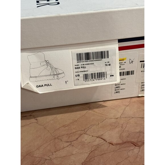 Moncler Gaia Pull Snow Boots in Black 40 New with Box Womens Winter Shoes - Picture 12 of 15